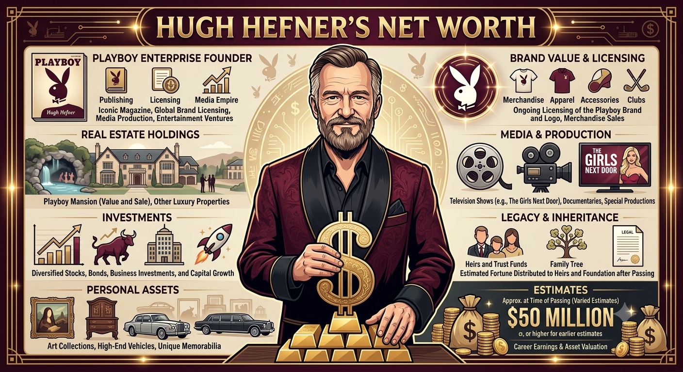 hugh hefner net worth